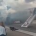¡Susto! Así evacuaron un avión de American Airlines tras incendiarse cuando aterrizó en Denver (VIDEO)