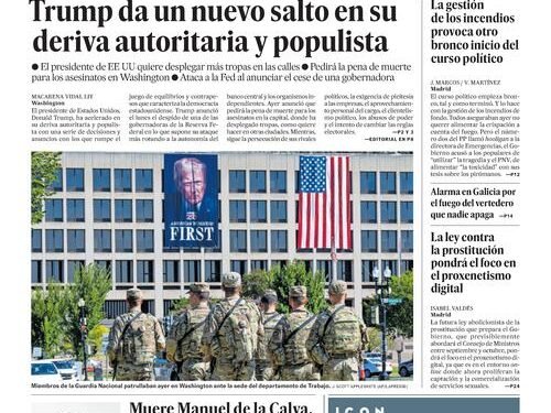 Tropas en Washington y destituciones en la Reserva Federal: Trump abraza la deriva autoritaria en Estados Unidos