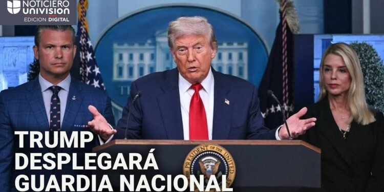 Trump anuncia que pondrá a la Policía de Washington DC bajo control federal y desplegará la Guardia Nacional «para restablecer el orden»