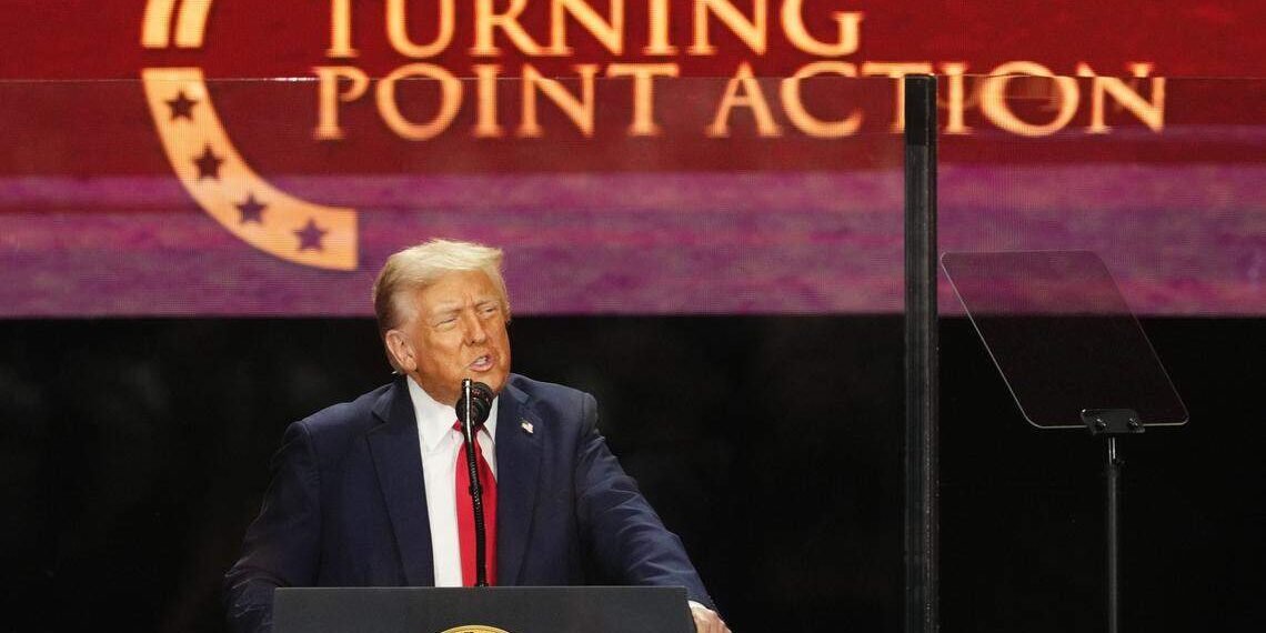 Trump habla en funeral de Charlie Kirk y lo califica como uno de los más grandes patriotas de Estados Unidos