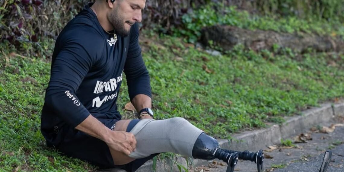 Juan Pablo Dos Santos, el venezolano que corre el Maratón de Nueva York con prótesis en ambas piernas