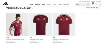 Las nuevas camisetas de la Vinotinto ya están disponibles: estos son los precios