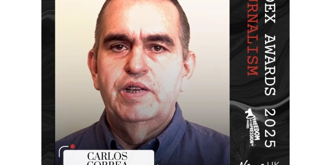 Index on Censorship reconoció al periodista venezolano Carlos Correa en los Premios a la Libertad de Expresión 2025