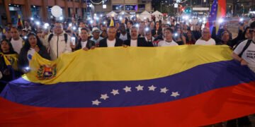 Venezolanos se congregaron en Bogotá para respaldar el Nobel de María Corina Machado