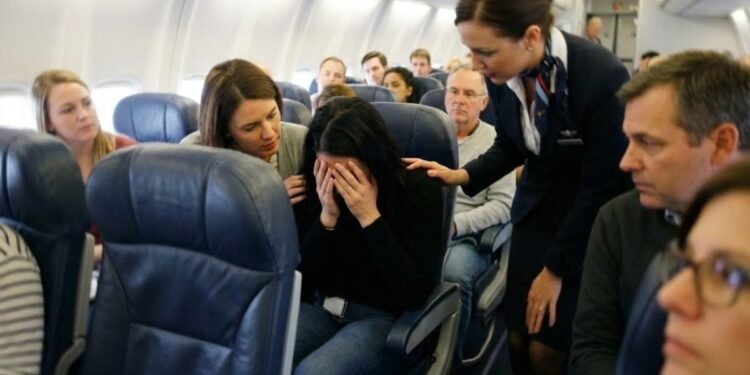 VIDEO: Una influencer se grabó gritando en un avión y tuvo que dar explicaciones sobre su ataque de pánico