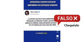 ¿Marco Rubio anunció una serie de medidas económicas como “gobernador” de Venezuela?
