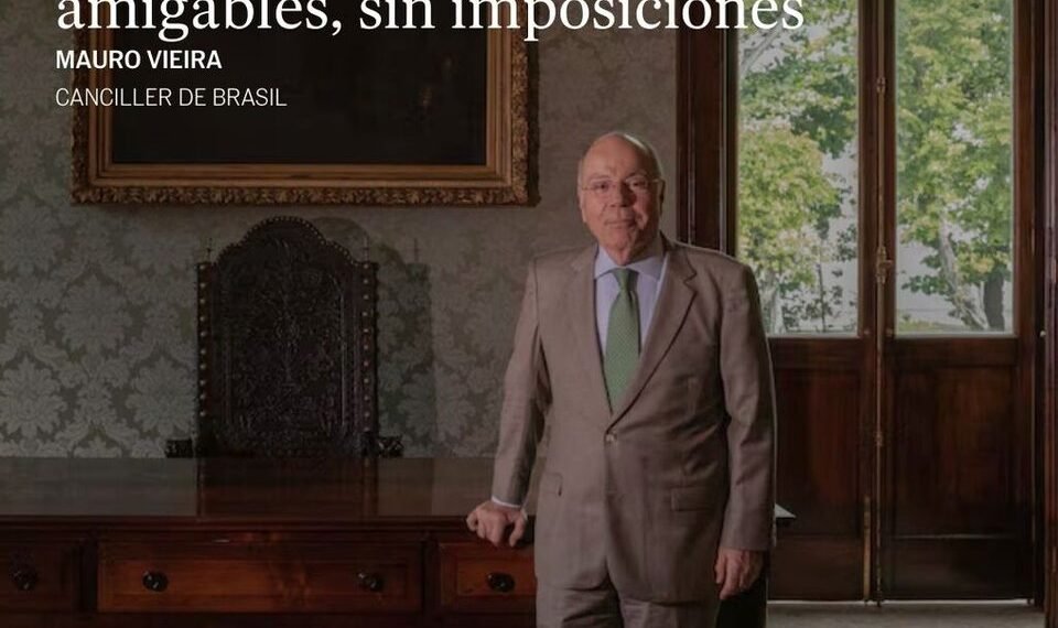 Mauro Vieira, canciller de Brasil: “Las conversaciones entre Lula y Trump son muy amigables, sin imposiciones”